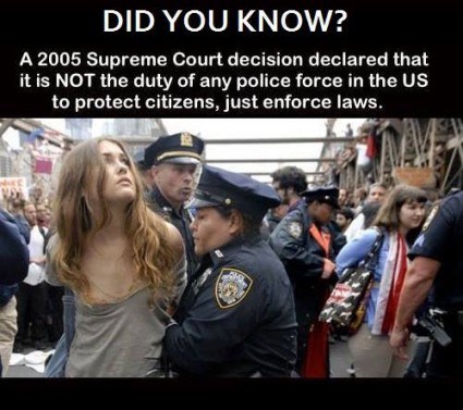 did you know cops don't serve and protect